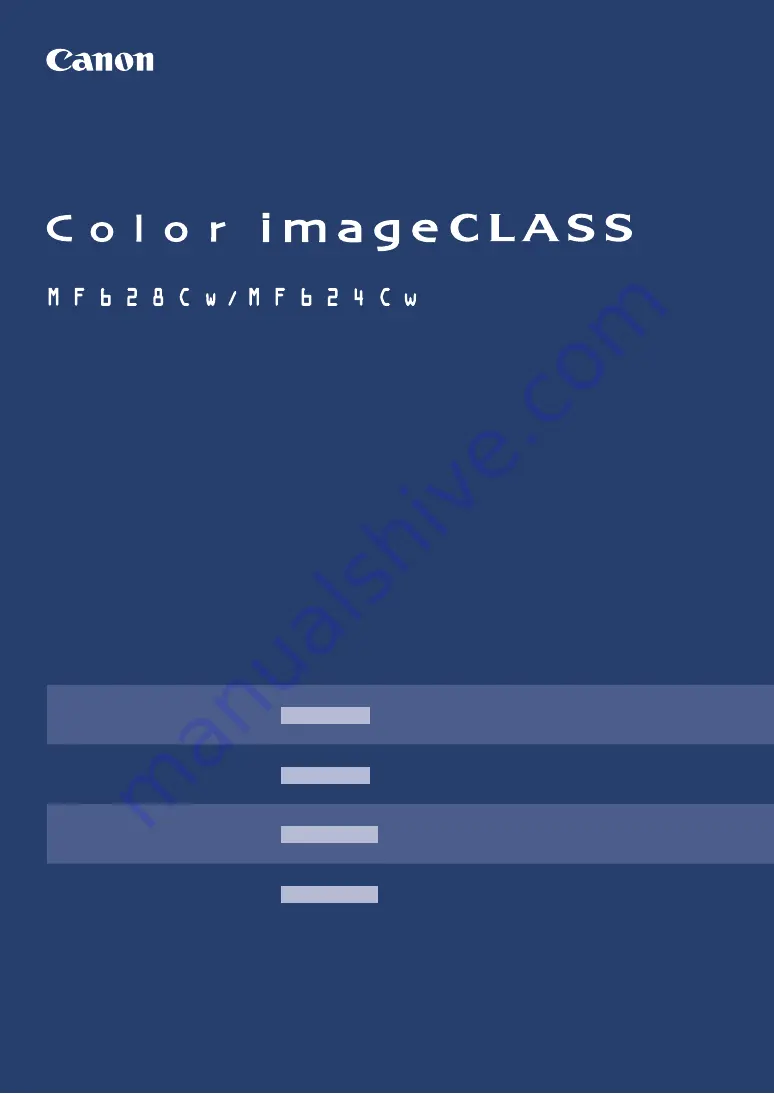 Canon imageCLASS MF628Cw Getting Started Download Page 1