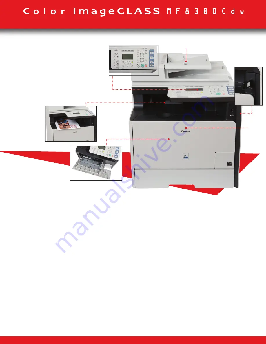 Canon imageCLASS MF8380Cdw Product Specifications Download Page 3