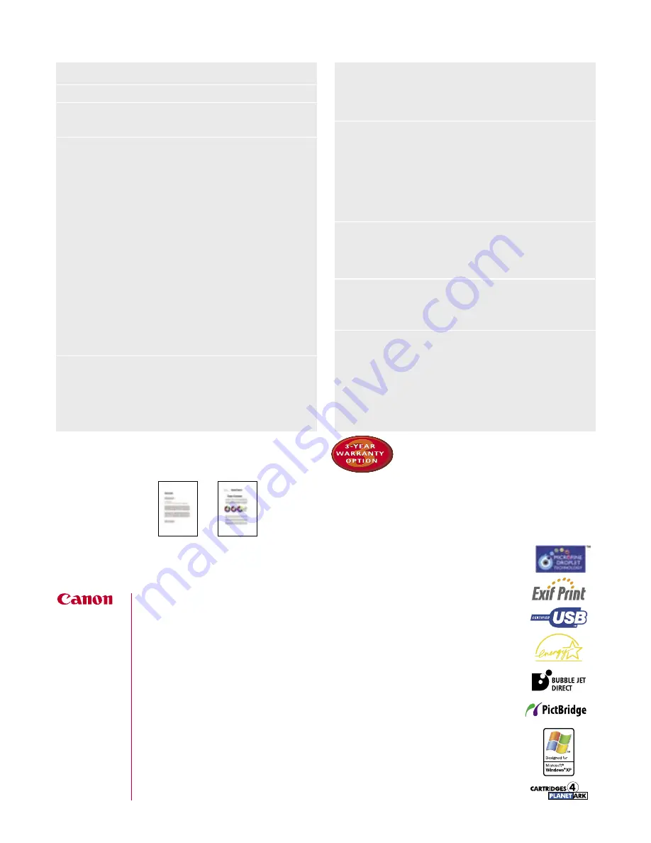 Canon imageCLASS MP390 Brochure & Specs Download Page 6