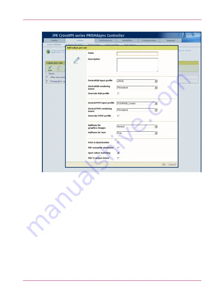 Canon IMAGEPRESS C6010S Operating Information Manual Download Page 67