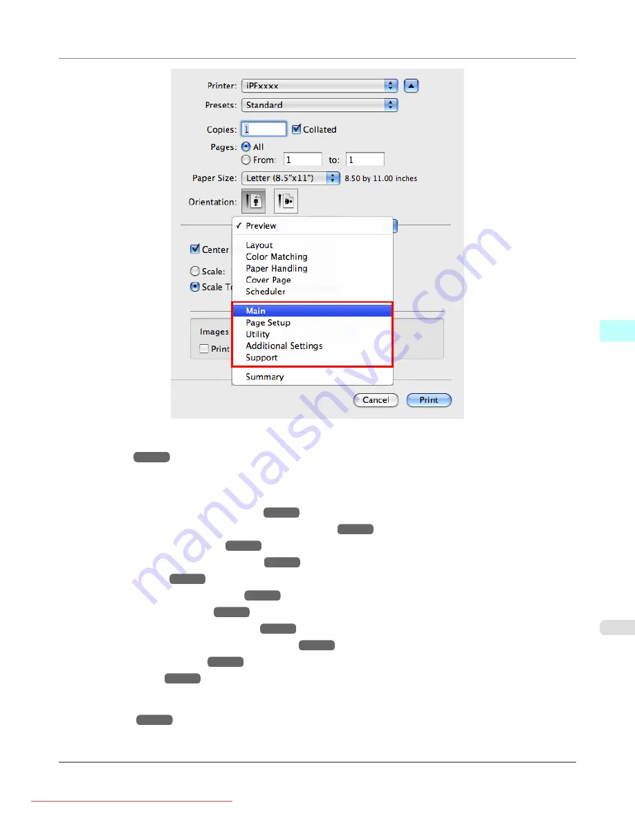 Canon imagePROGRAF iPF8300 User Manual Download Page 497