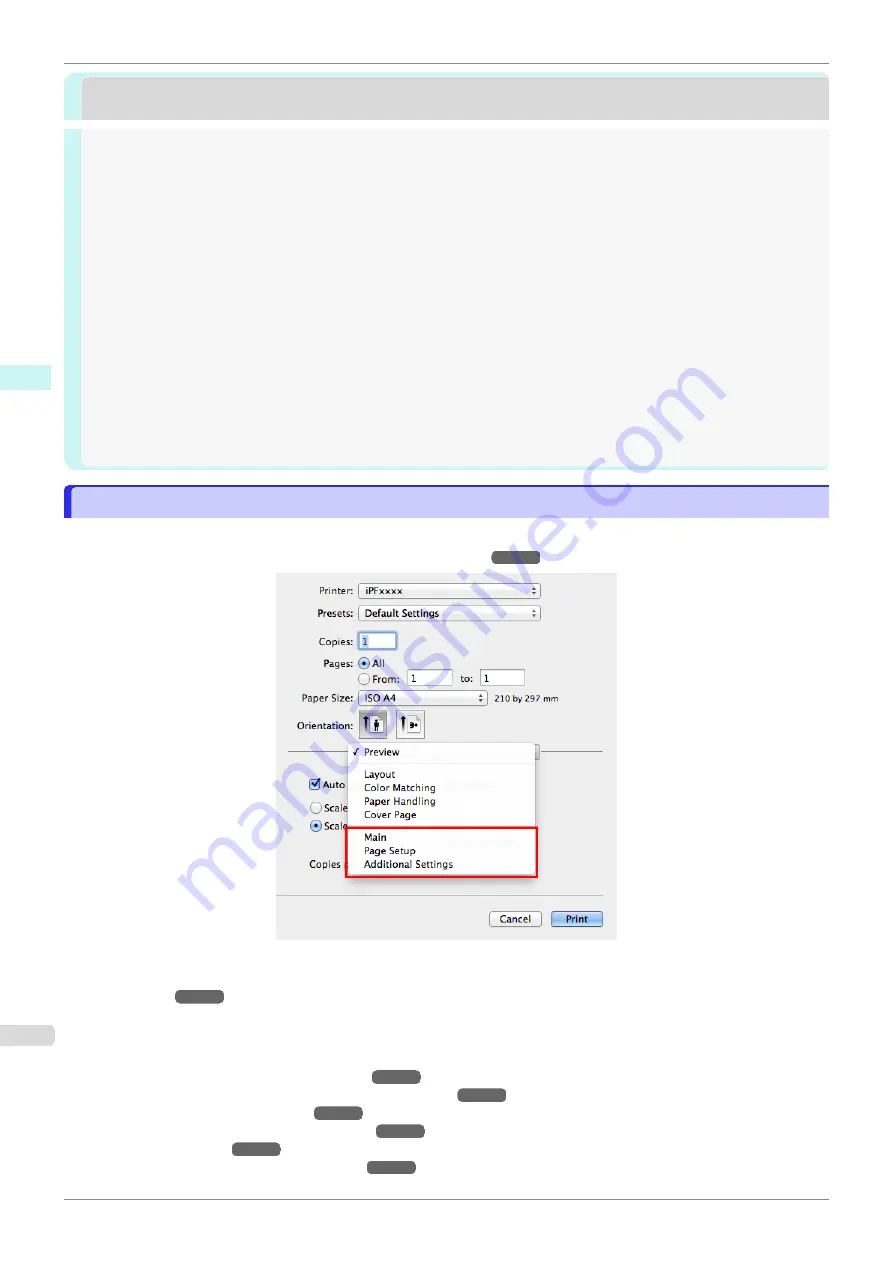 Canon imagePROGRAFi iPF840 series User Manual Download Page 268