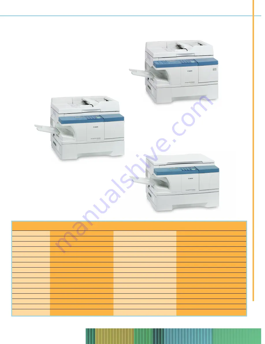 Canon imageRUNNER 1310 Datasheet Download Page 5