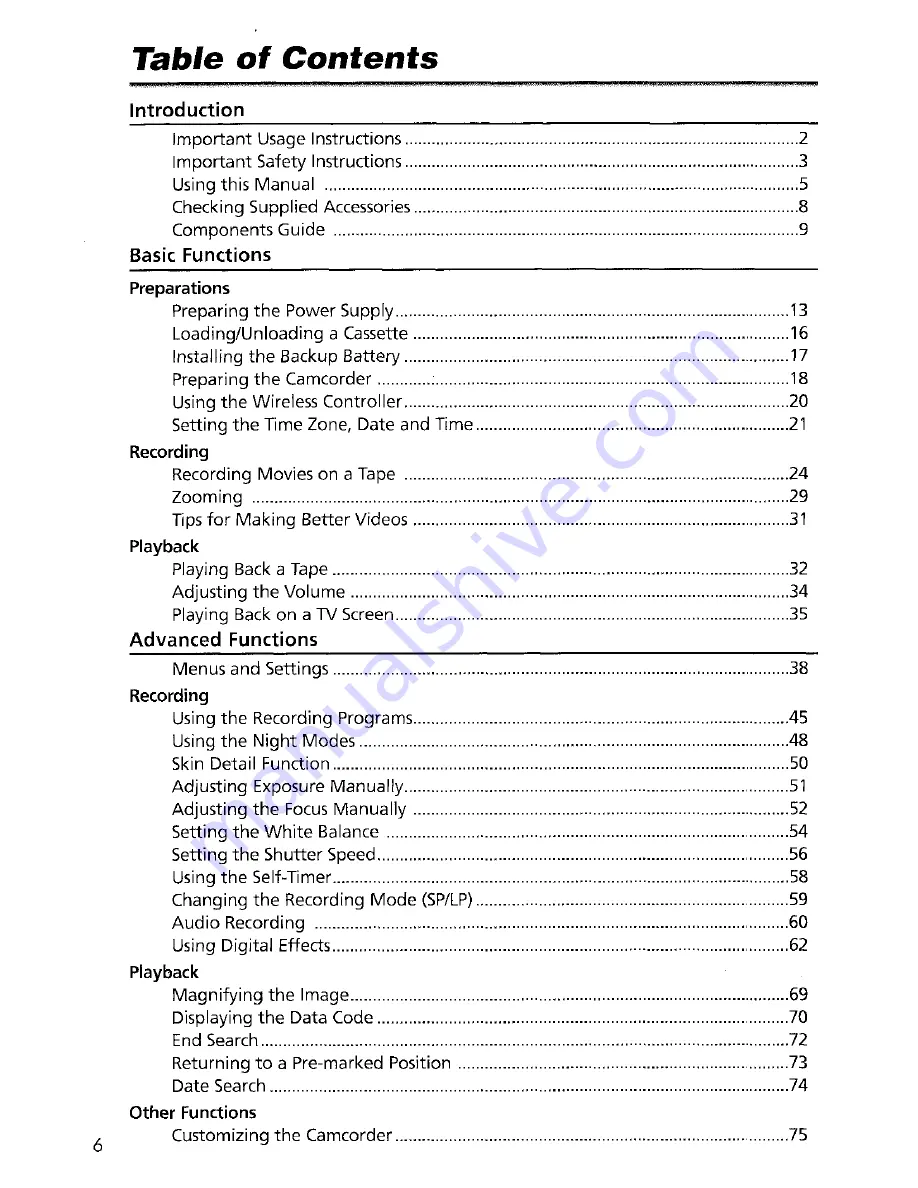 Canon imageRunner 60 Instruction Manual Download Page 7