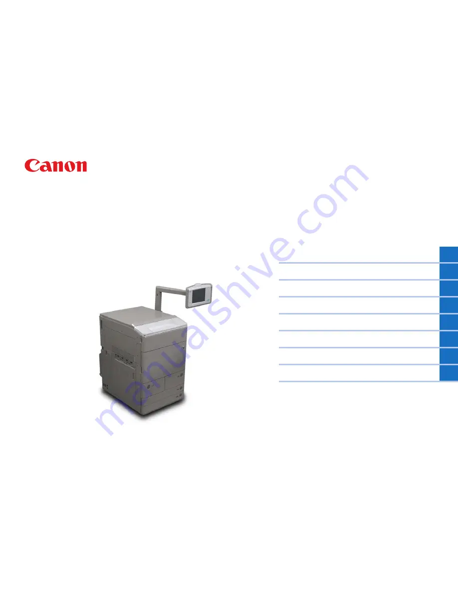 Canon imageRUNNER ADVANCE 9070 PRO series Скачать руководство пользователя страница 1