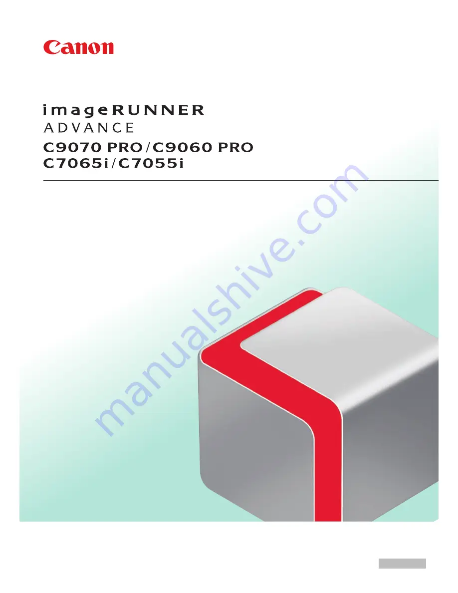 Canon imageRUNNER ADVANCE C7055i User Manual Download Page 1