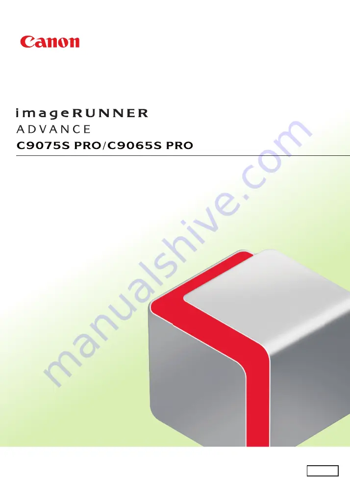 Canon imageRUNNER ADVANCE C9065S PRO Скачать руководство пользователя страница 1