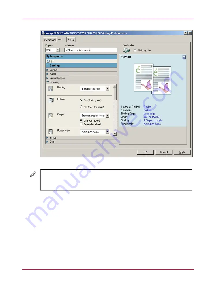 Canon imageRUNNER ADVANCE C9065S PRO Operating Information Manual Download Page 79