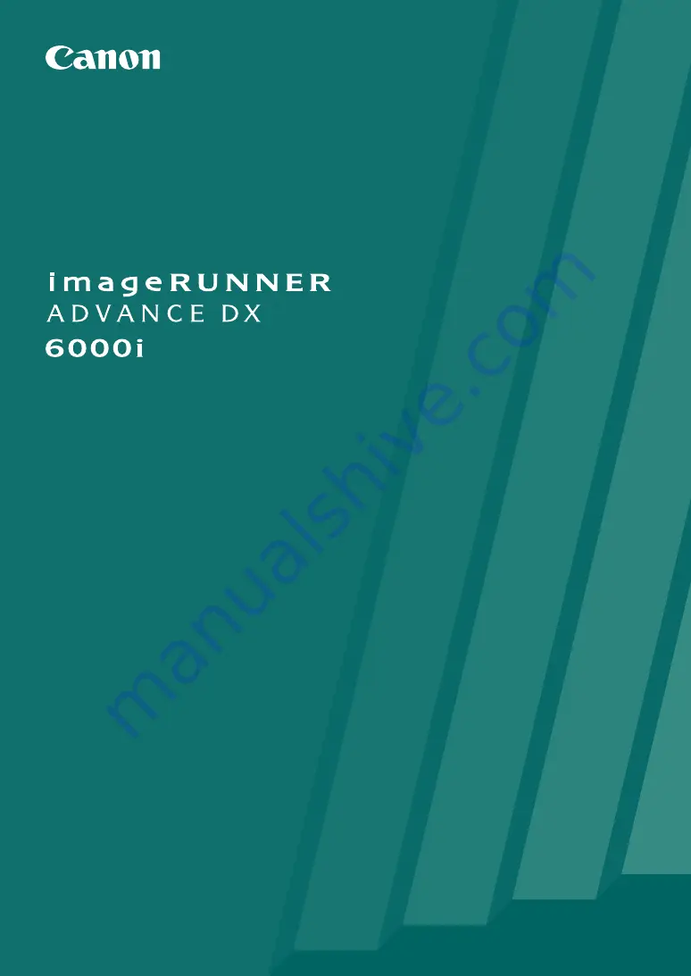 Canon imageRUNNER ADVANCE DX 6000i Faq Manual Download Page 1