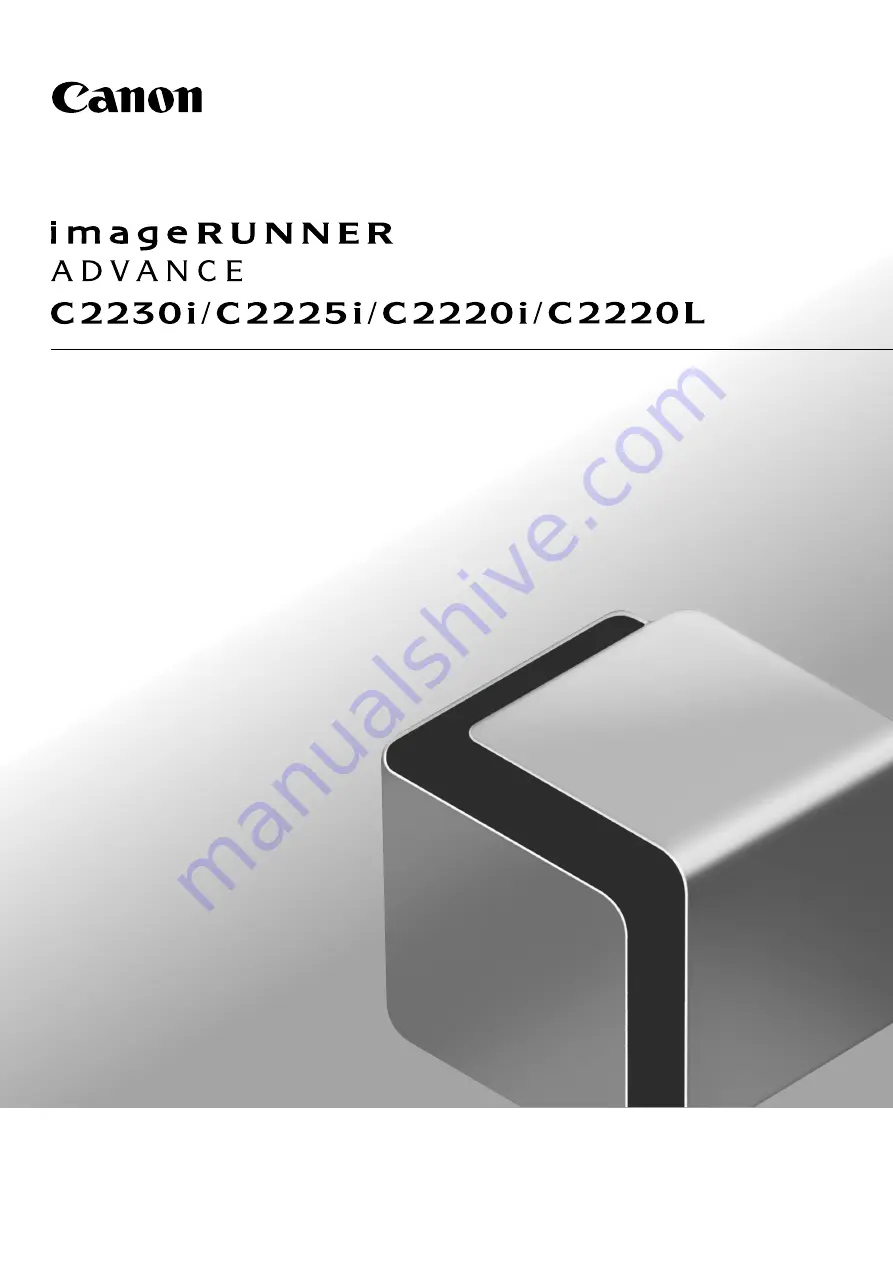 Canon IMAGERUNNER C2220i User Manual Download Page 1