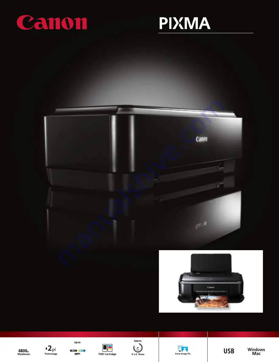 Canon iP2600 - PIXMA Color Inkjet Printer Brochure Download Page 1