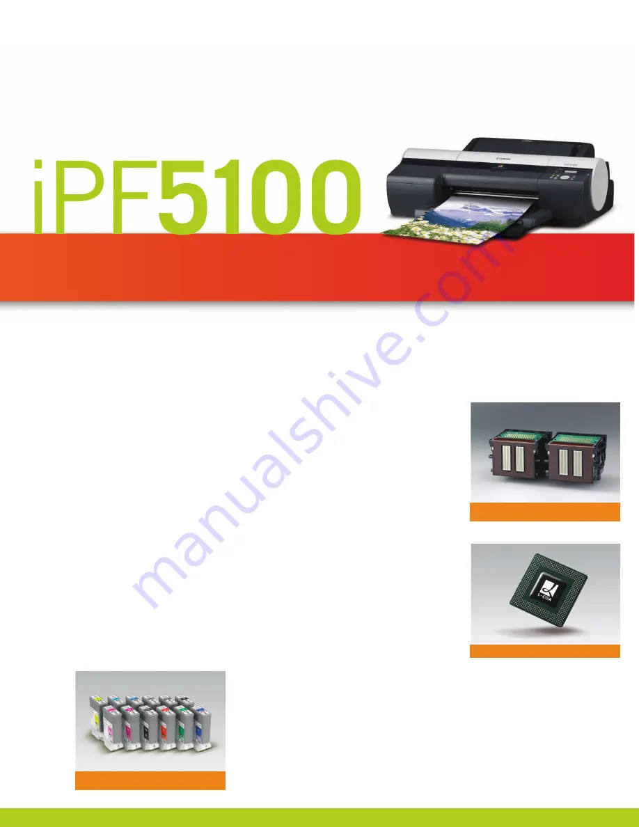 Canon iPF5100 - imagePROGRAF Color Inkjet Printer Скачать руководство пользователя страница 3