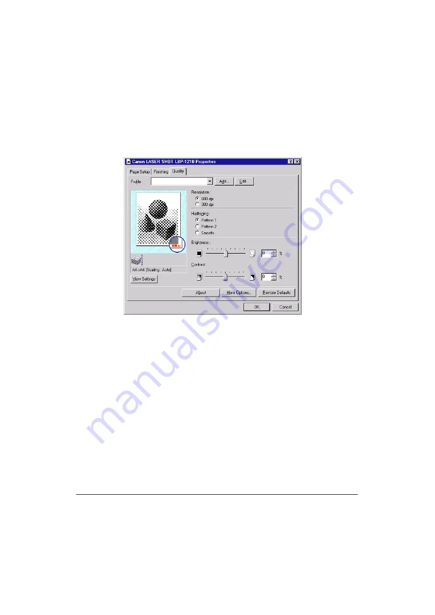 Canon LASER SHOT LBP-1210 User Manual Download Page 109