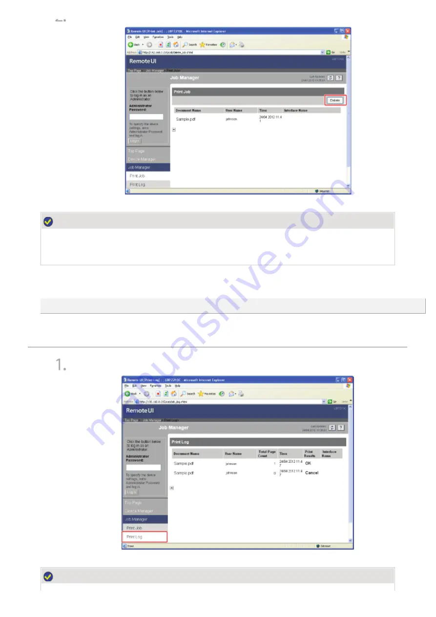 Canon LBP7210Cdn Manual Download Page 616