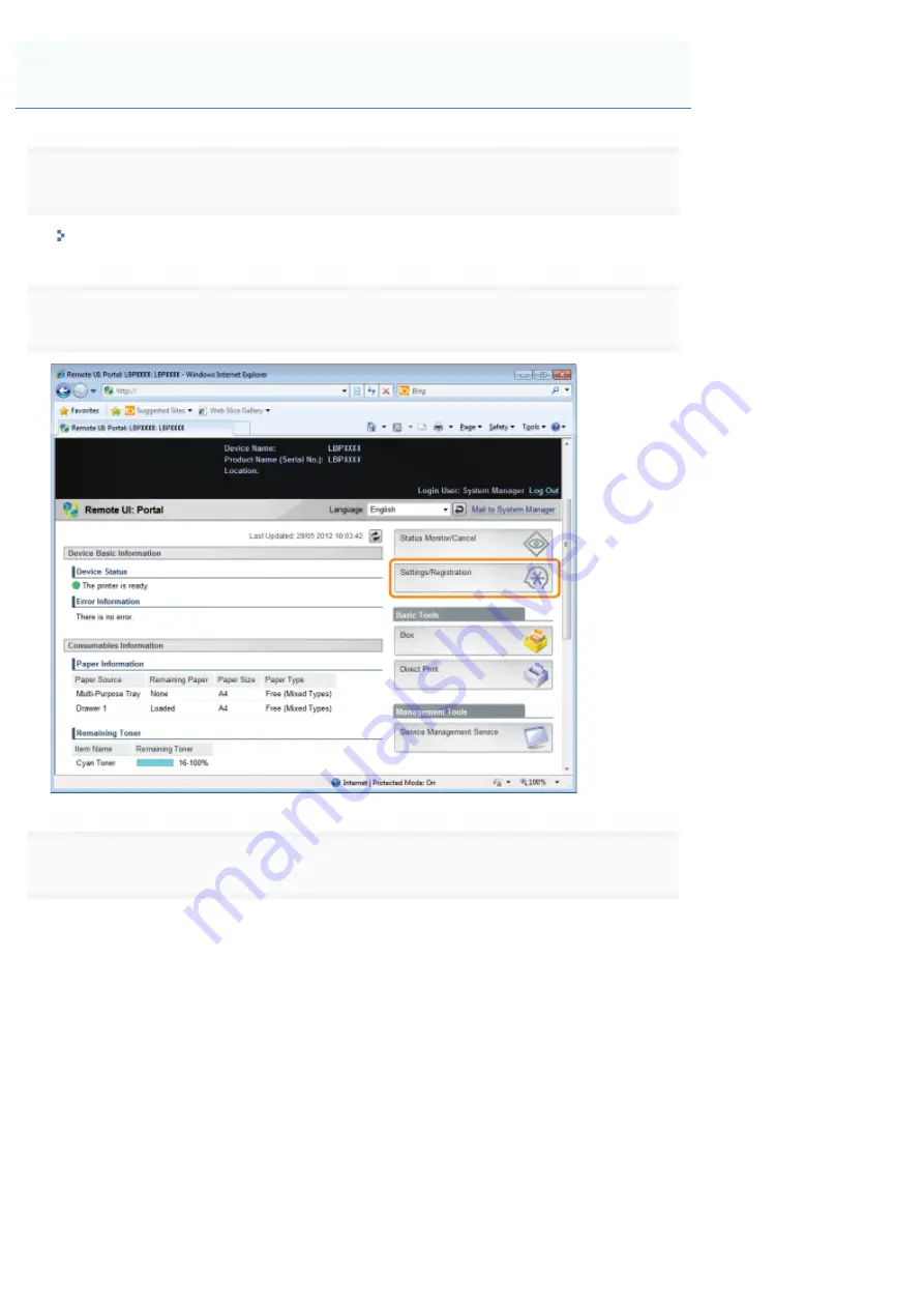 Canon LBP7780CX User Manual Download Page 378