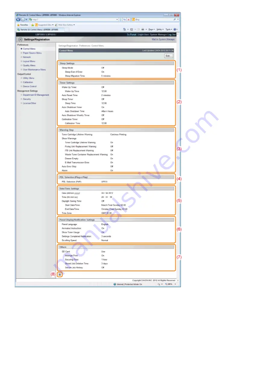 Canon LBP7780CX User Manual Download Page 556