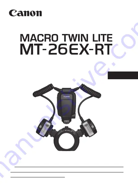 Canon Macro Twin Light MT-26EX-RT Basic Operation Manual Download Page 3