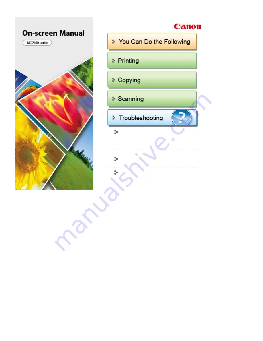 Canon MG2100 Series Скачать руководство пользователя страница 1