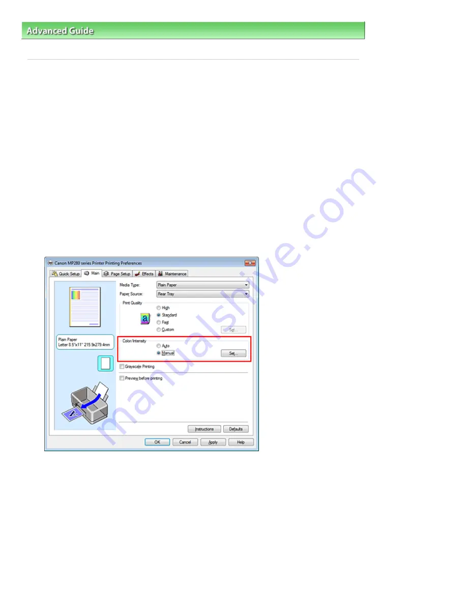 Canon MP280 Advanced Manual Download Page 285