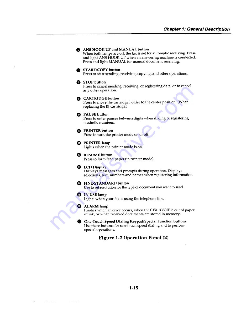 Canon MultiPASS C2500 Service Manual Download Page 30