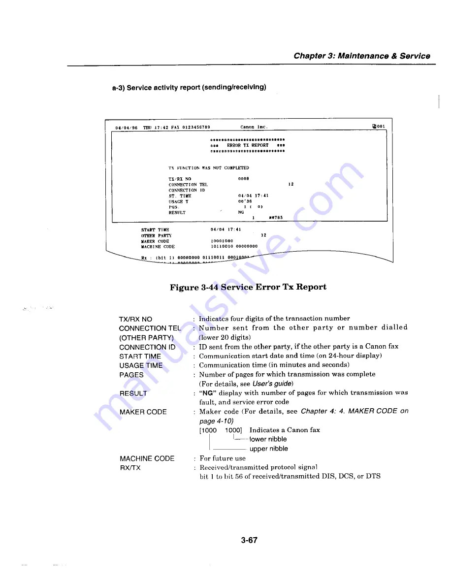 Canon MultiPASS C2500 Service Manual Download Page 167