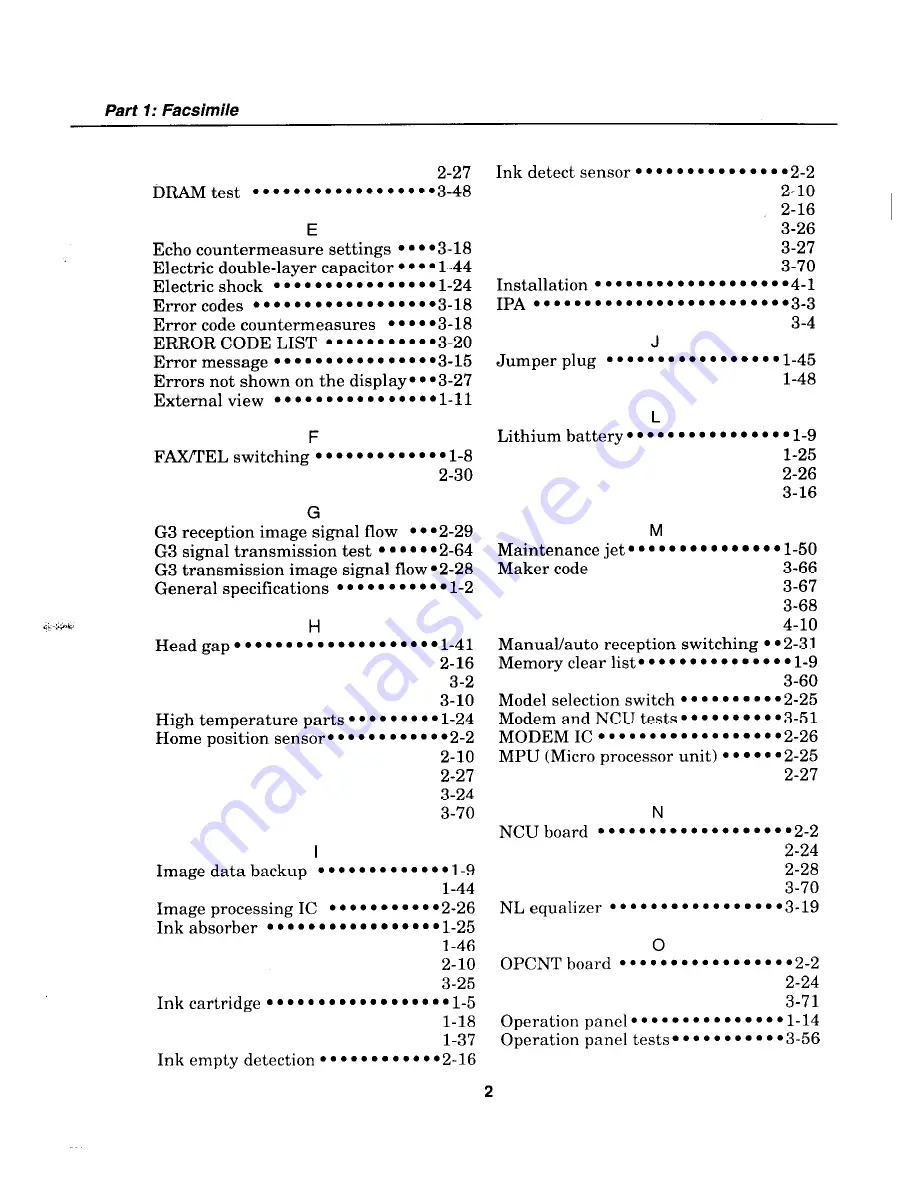 Canon MultiPASS C2500 Service Manual Download Page 184