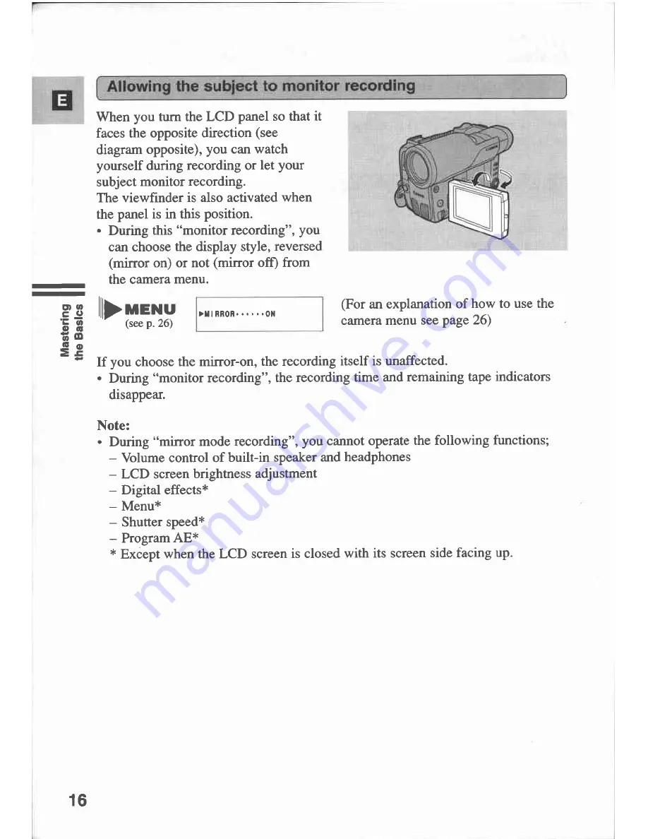 Canon MV 200 Instruction Manual Download Page 16