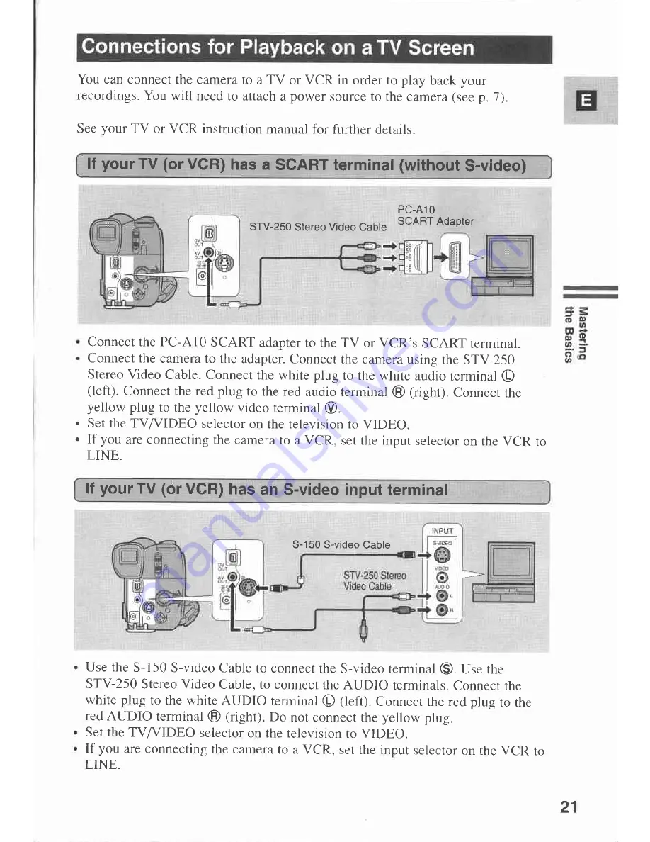 Canon MV 200 Instruction Manual Download Page 21