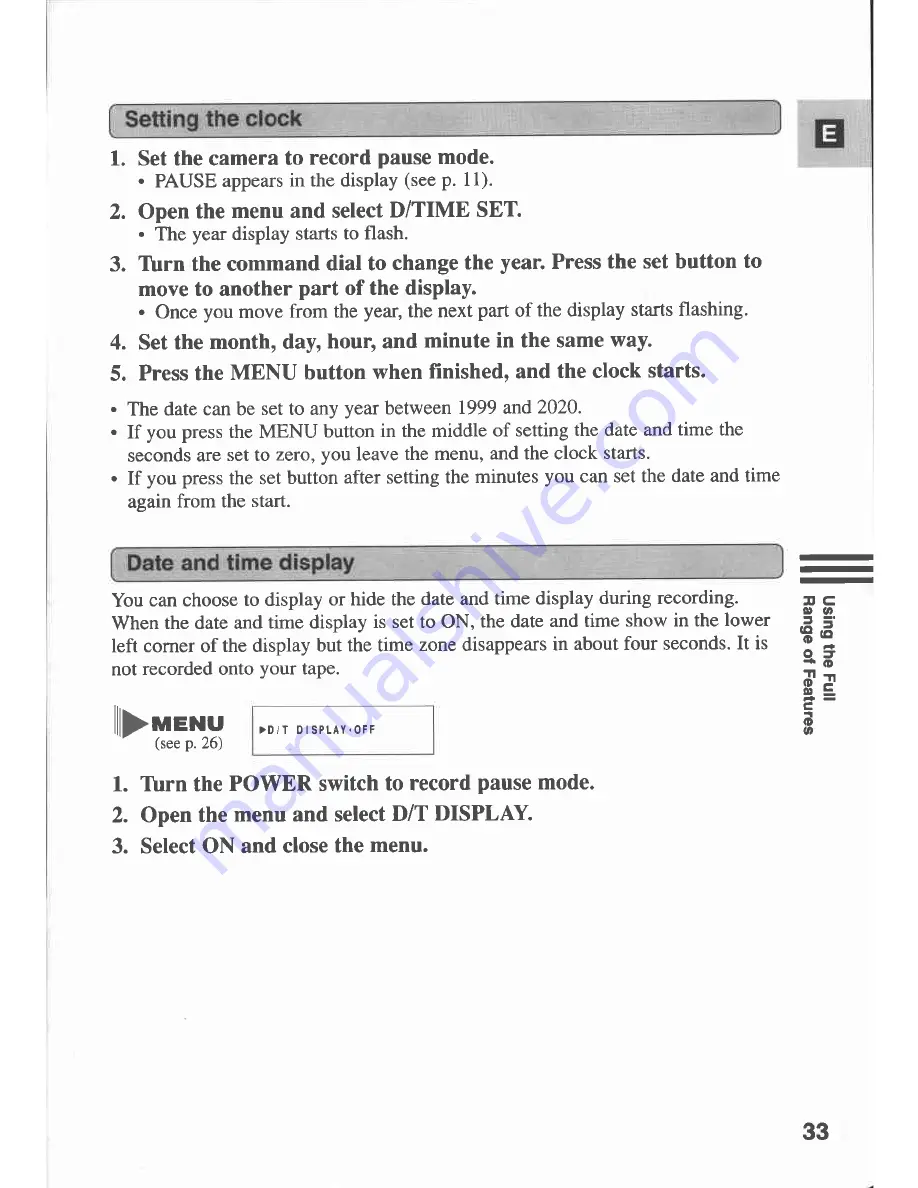 Canon MV 200 Instruction Manual Download Page 33