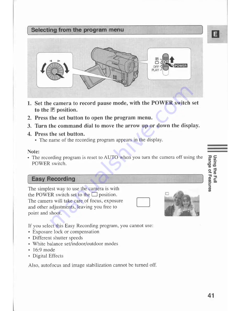 Canon MV 200 Instruction Manual Download Page 41