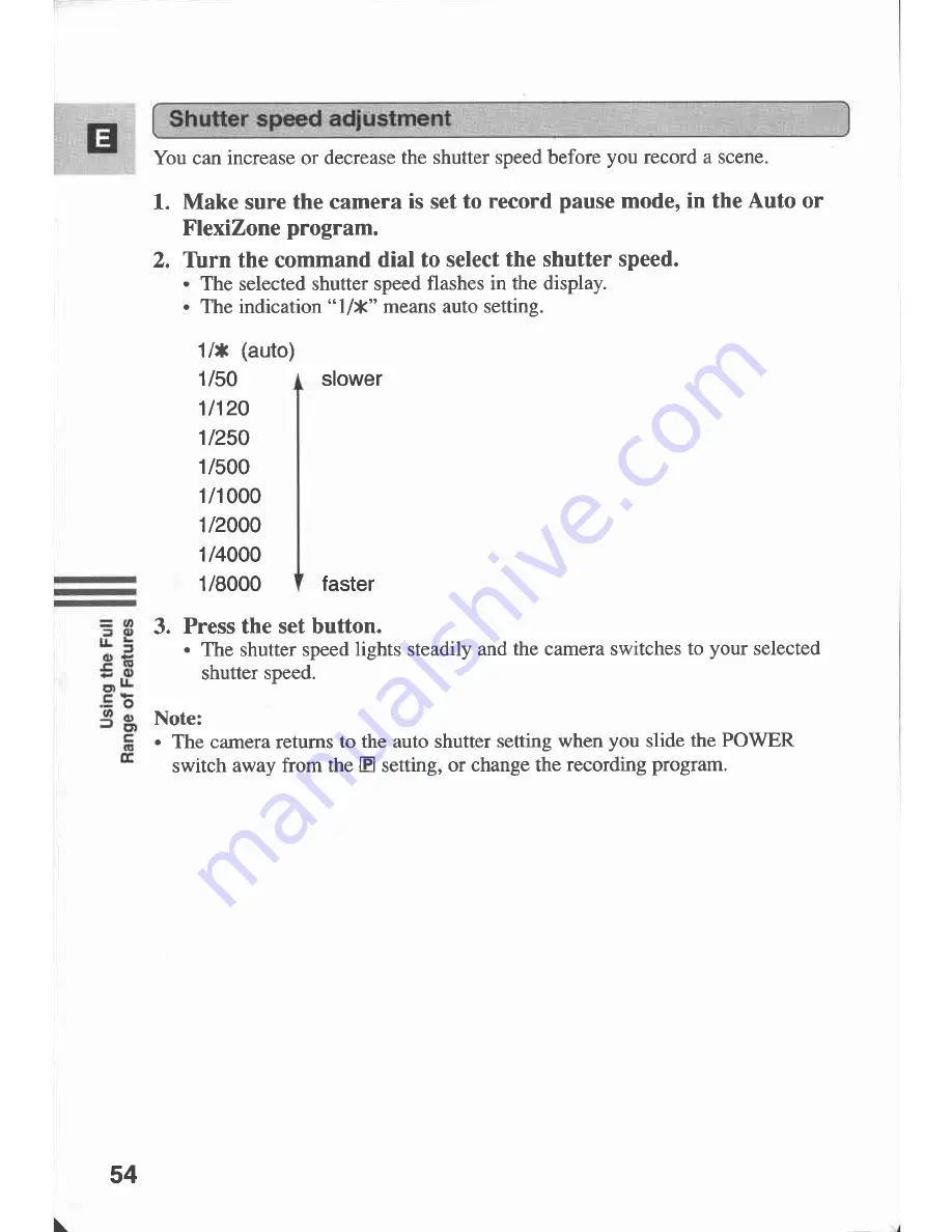 Canon MV 200 Instruction Manual Download Page 54