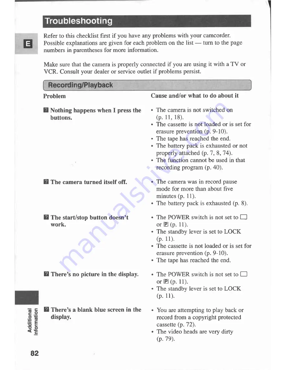 Canon MV 200 Instruction Manual Download Page 82