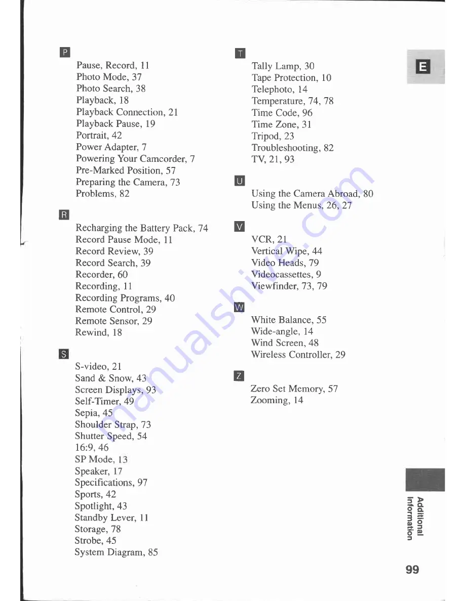 Canon MV 200 Instruction Manual Download Page 99