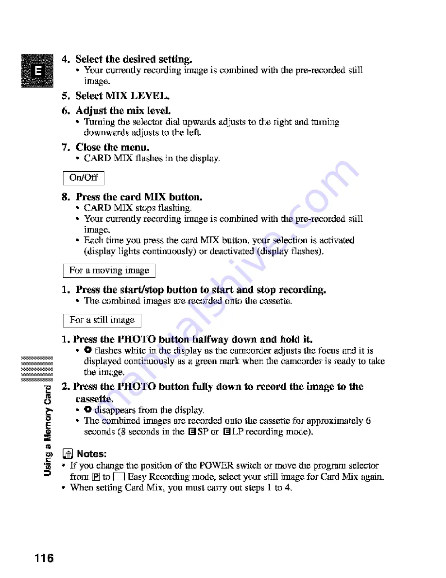 Canon MV450 Instruction Manual Download Page 116