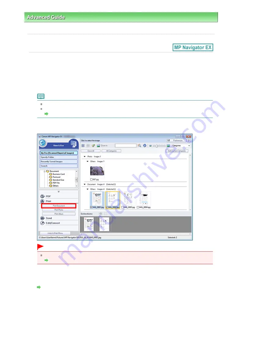 Canon MX360 Seires On-Screen Manual Download Page 432