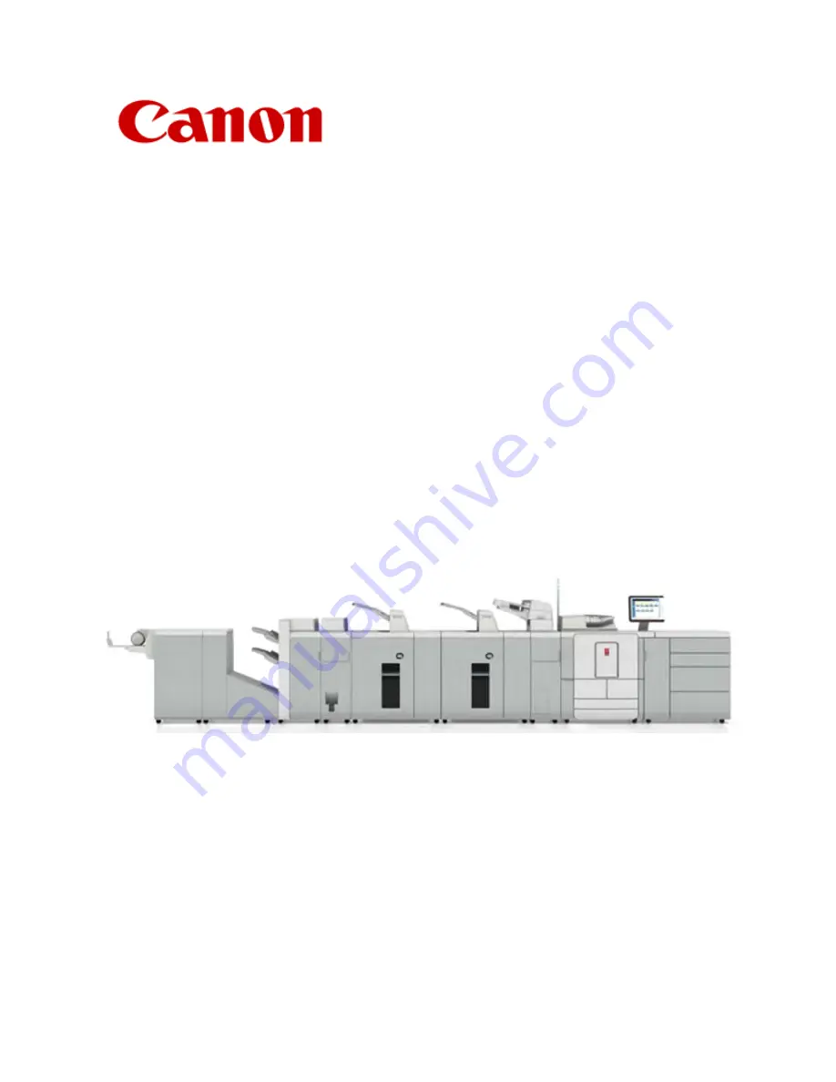 Canon Oce VarioPrint 110 Скачать руководство пользователя страница 1