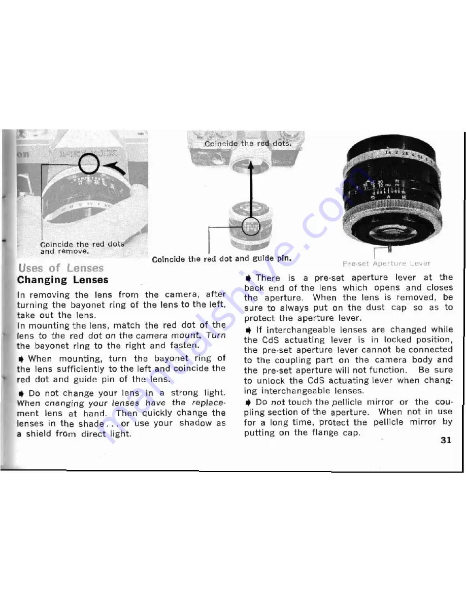 Canon PELLIX QL Instructions Manual Download Page 31