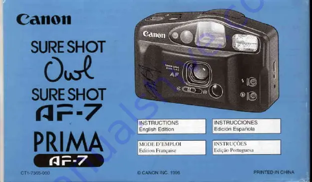 Canon Photura 135 Скачать руководство пользователя страница 2