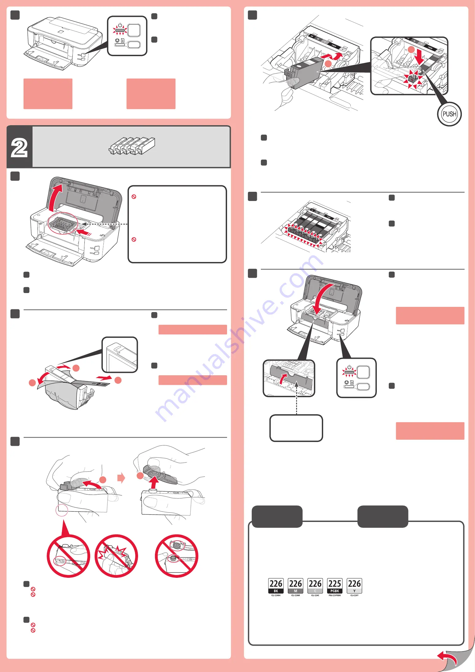 Canon PIXMA iP4920 Series Getting Started Manual Download Page 2