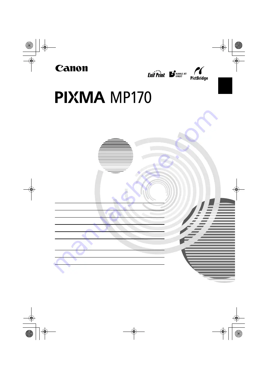 Canon PIXMA MP170 Quick Start Manual Download Page 34