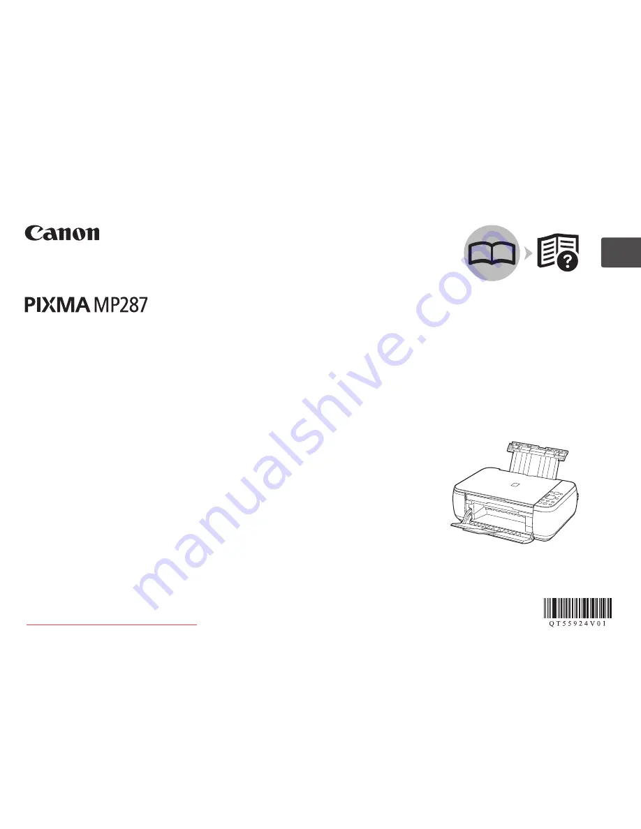 Canon PIXMA MP287 Скачать руководство пользователя страница 1