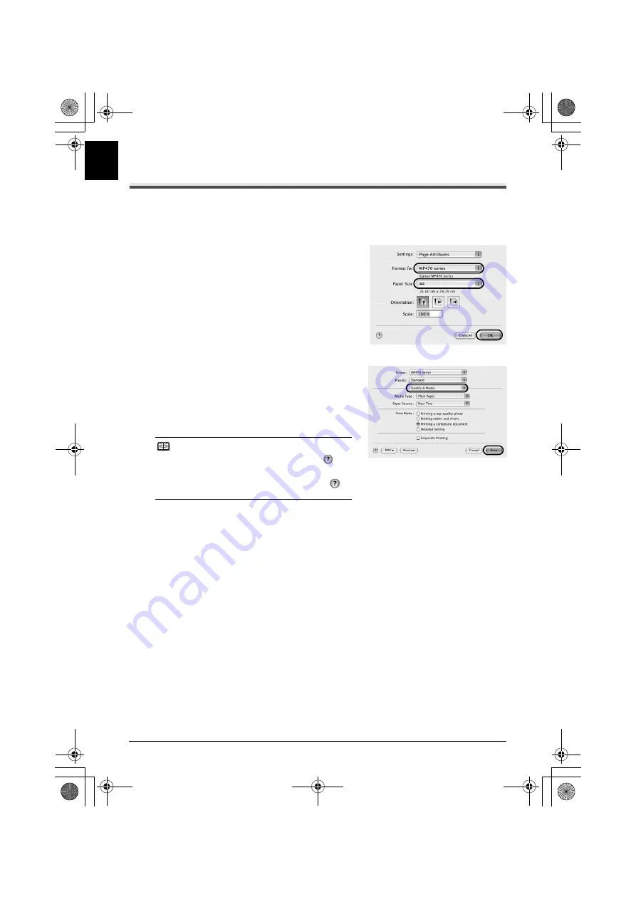 Canon PIXMA MP470 Quick Start Manual Download Page 22