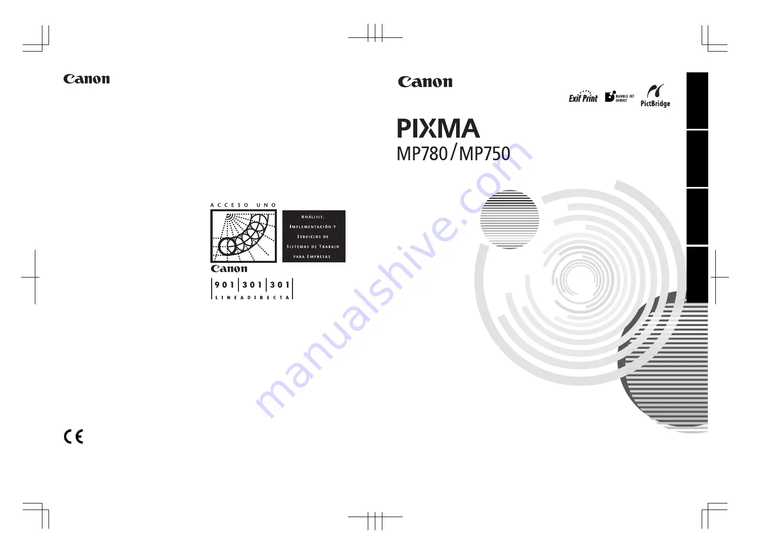 Canon PIXMA MP750 Quick Start Manual Download Page 1