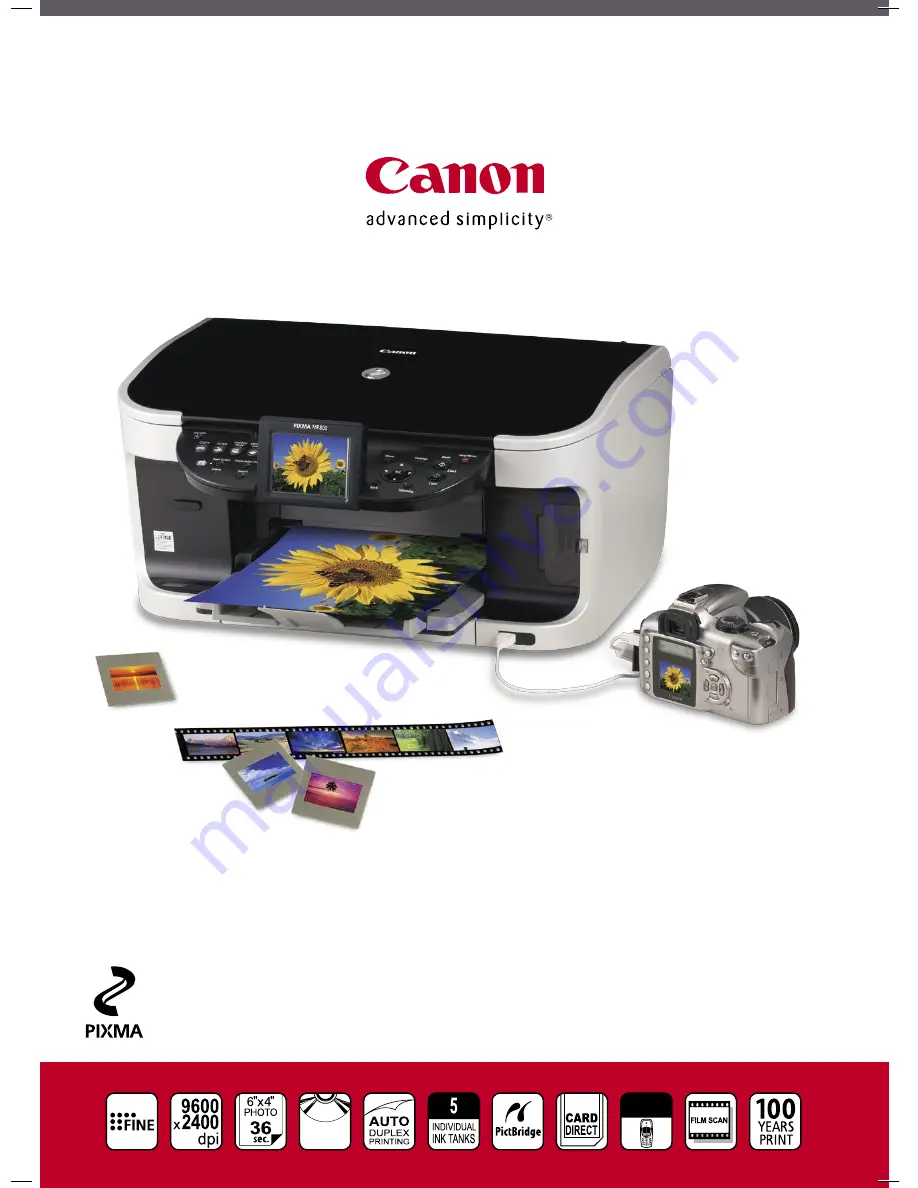 Canon PIXMA MP800 Скачать руководство пользователя страница 1