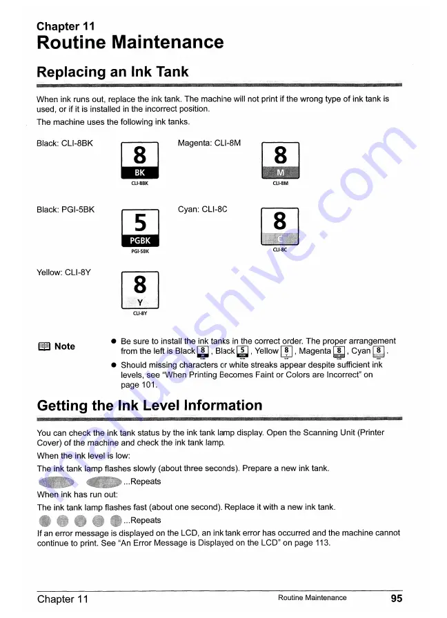 Canon PIXMA MP800 User Manual Download Page 97