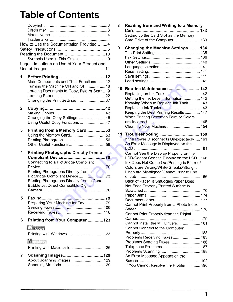 Canon PIXMA MP830 User Manual Download Page 3