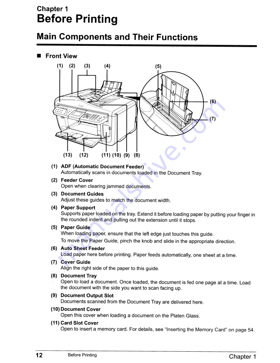 Canon PIXMA MP830 User Manual Download Page 14