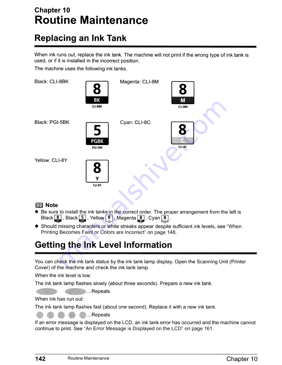 Canon PIXMA MP830 User Manual Download Page 144