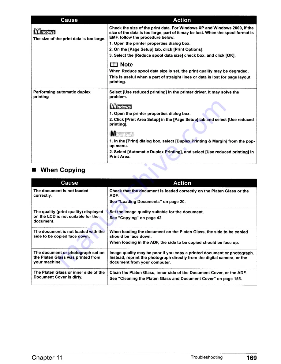 Canon PIXMA MP830 User Manual Download Page 171