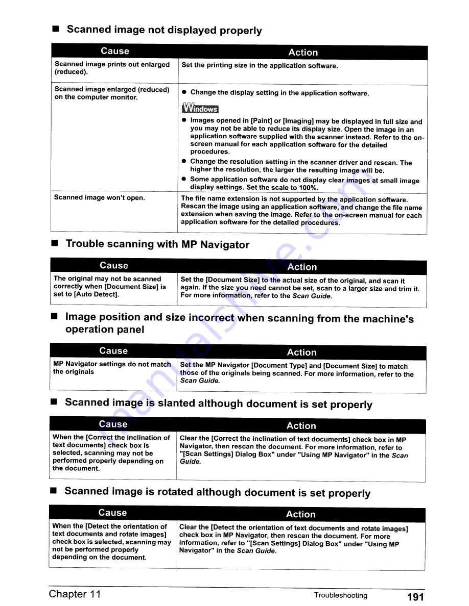 Canon PIXMA MP830 User Manual Download Page 193